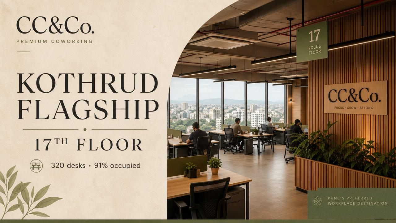 Kothrud flagship — 17th floor proof